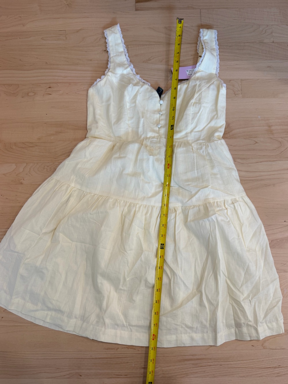wild fable Pale Yellow Pleated Mini Skirt